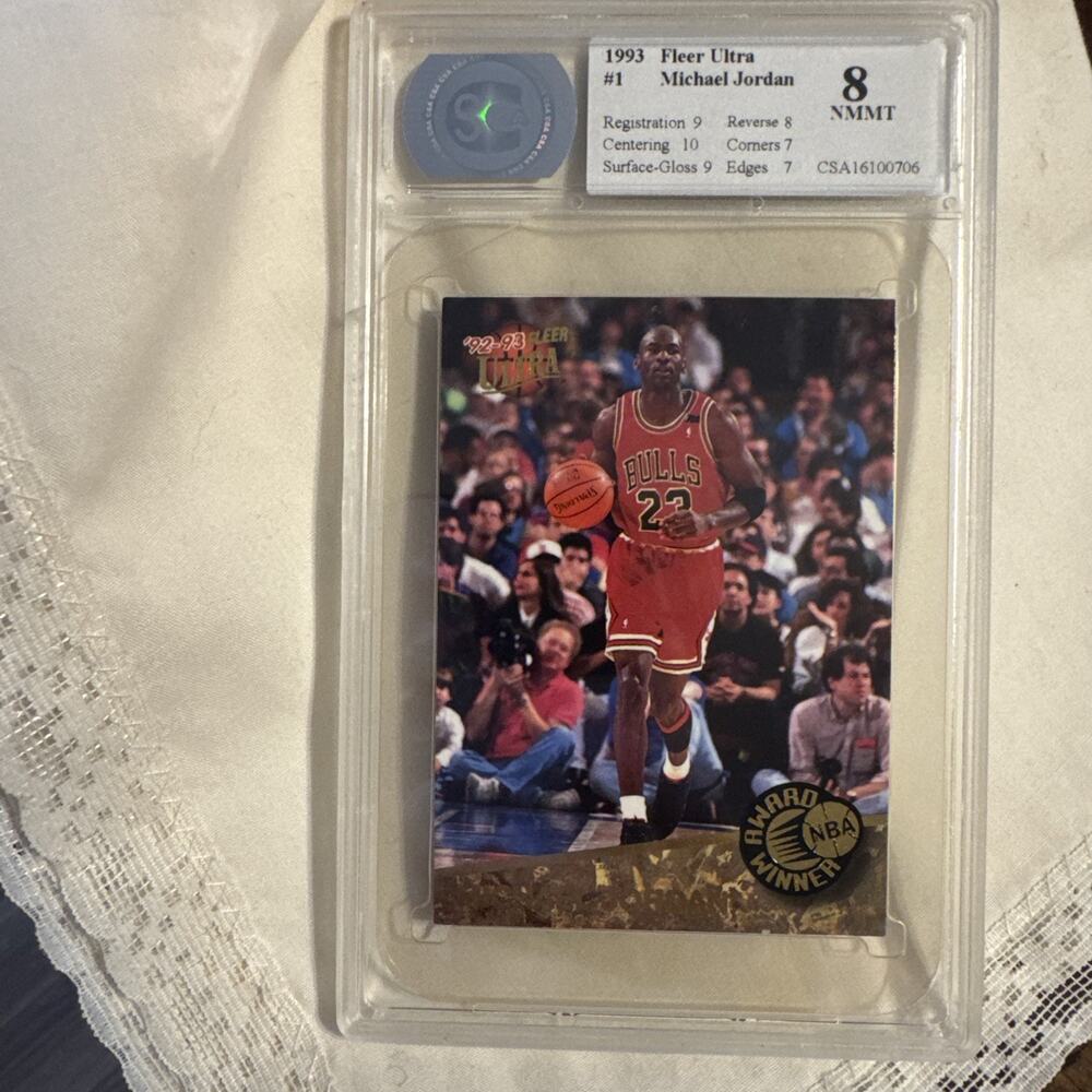 Michael Jordan CSA 8 Vintage ‘92-93 Fleer Ultra Chicago Bulls 1 of‎ 5